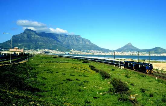 Blue Train out of Cape Town