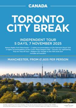 Toronto City Break Departs November 2025