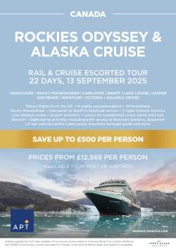 Rockies Odyssey & Alaska Cruise September 2025 