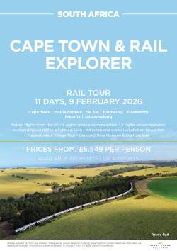 Cape Town & Rail Explorer February 2026