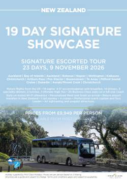 19 Day Signature Showcase - November 2026