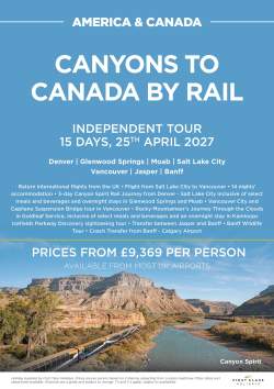 Canyons to Canada by Rail - April 2027