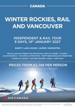 Winter Rockies, Rail and Vancouver January 2027