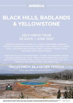 Black Hills, Badlands & Yellowstone - June 2027