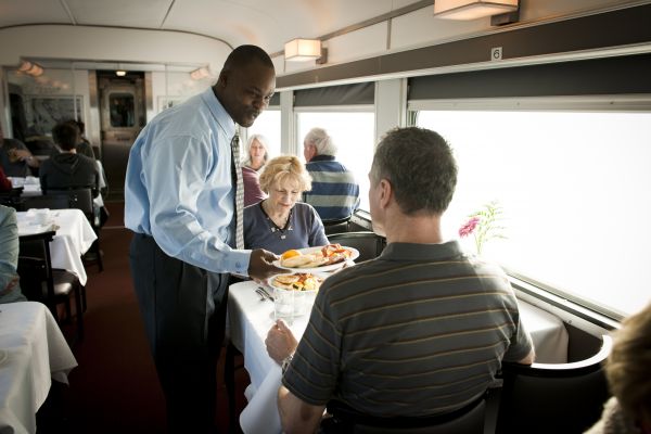 Dining onboard
