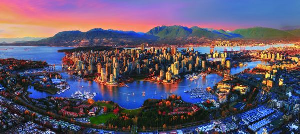 Aerial View of Vancouver
