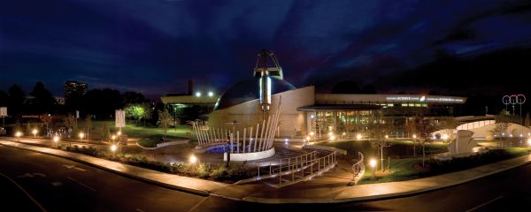 Ontario Science Centre at night