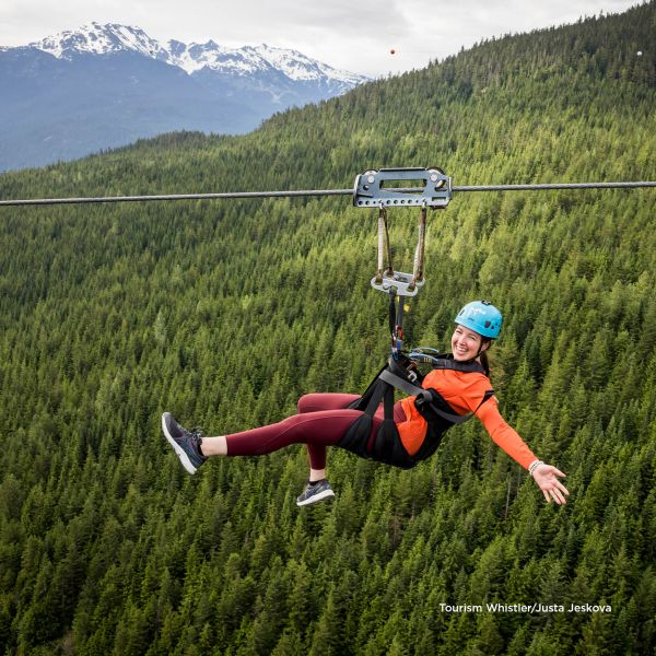 Ziptrekking, Whistler Justa Jeskova