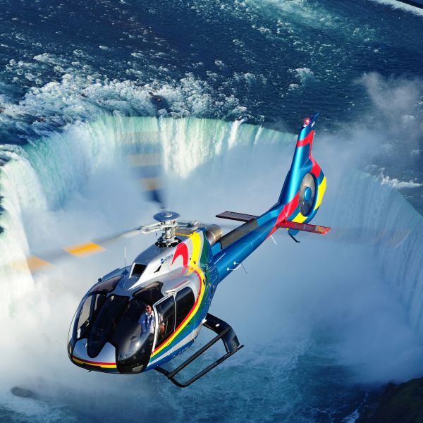 Helicopter in Niagara Falls