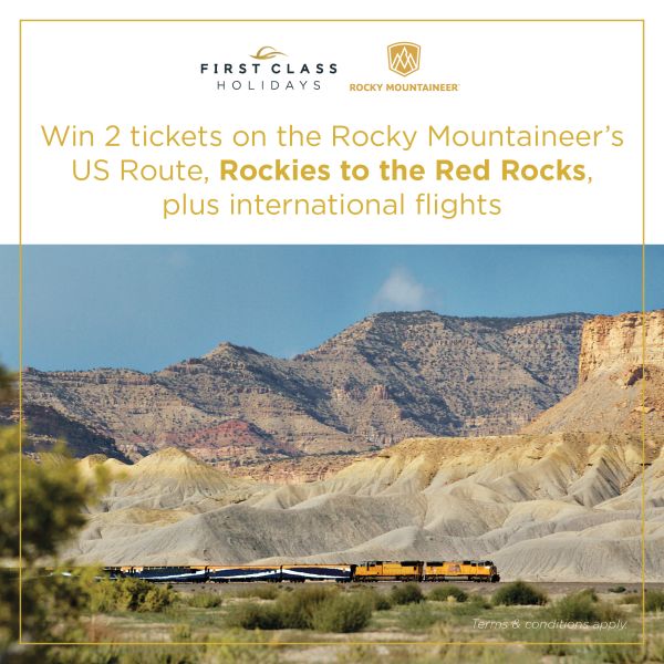 Wanderlust Awards Rocky Mountaineer: Rockies to the Red Rocks gold