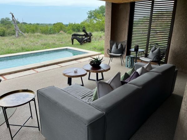 Our suite at Sabi Sabi Earth Lodge