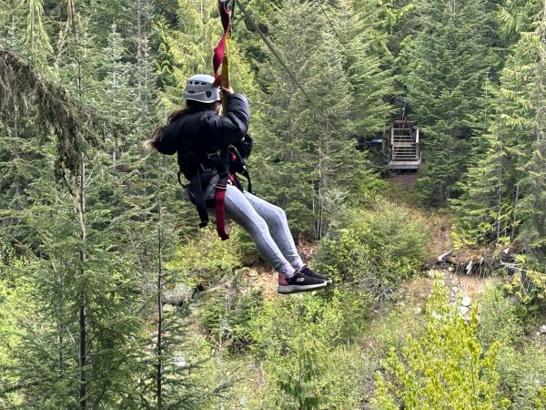 Chloe Ziplining