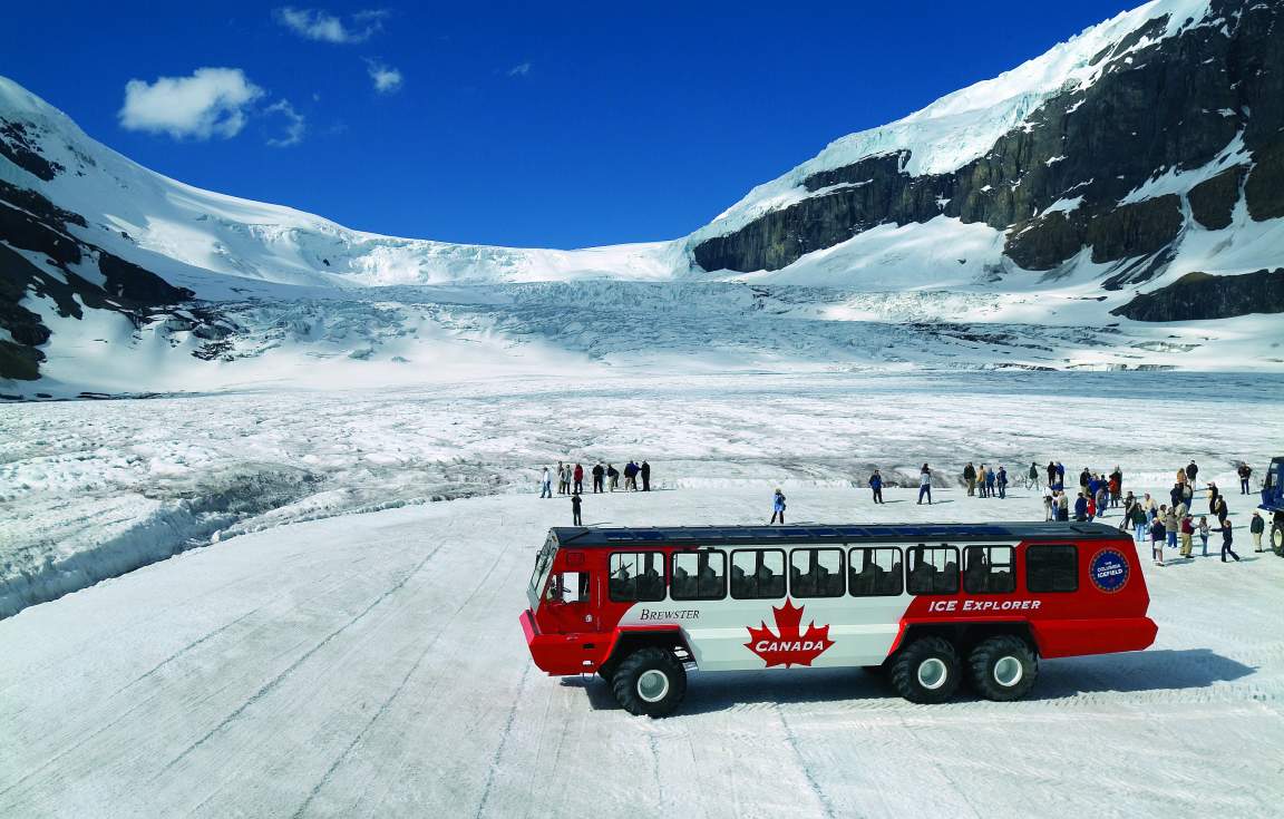 Ice Explorer on the Athabasca Glacier