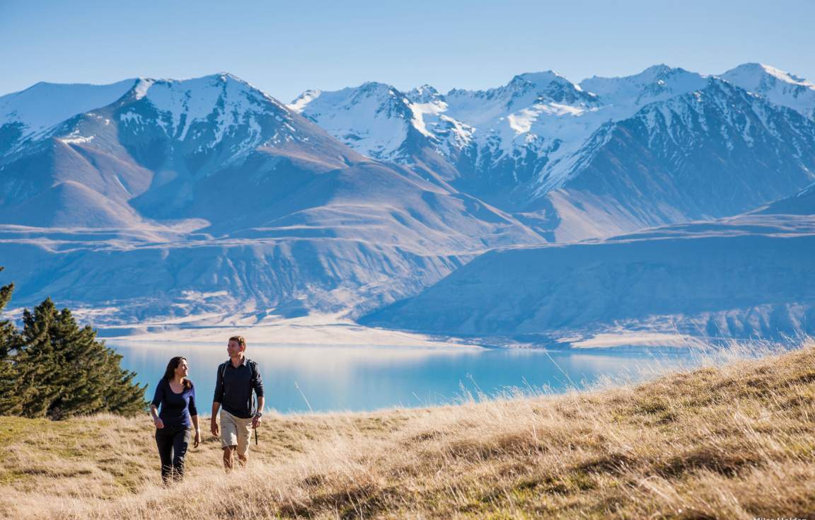 Scenic views of Mount Cook