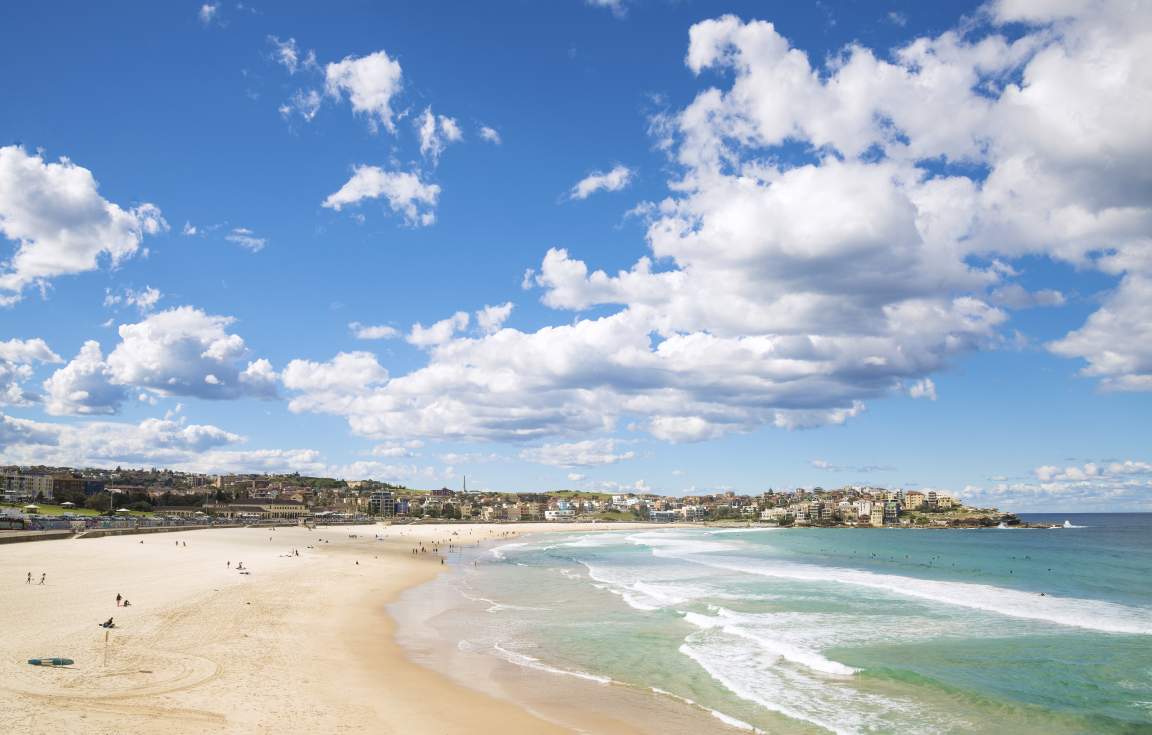 View of Bondi Beach Sydney