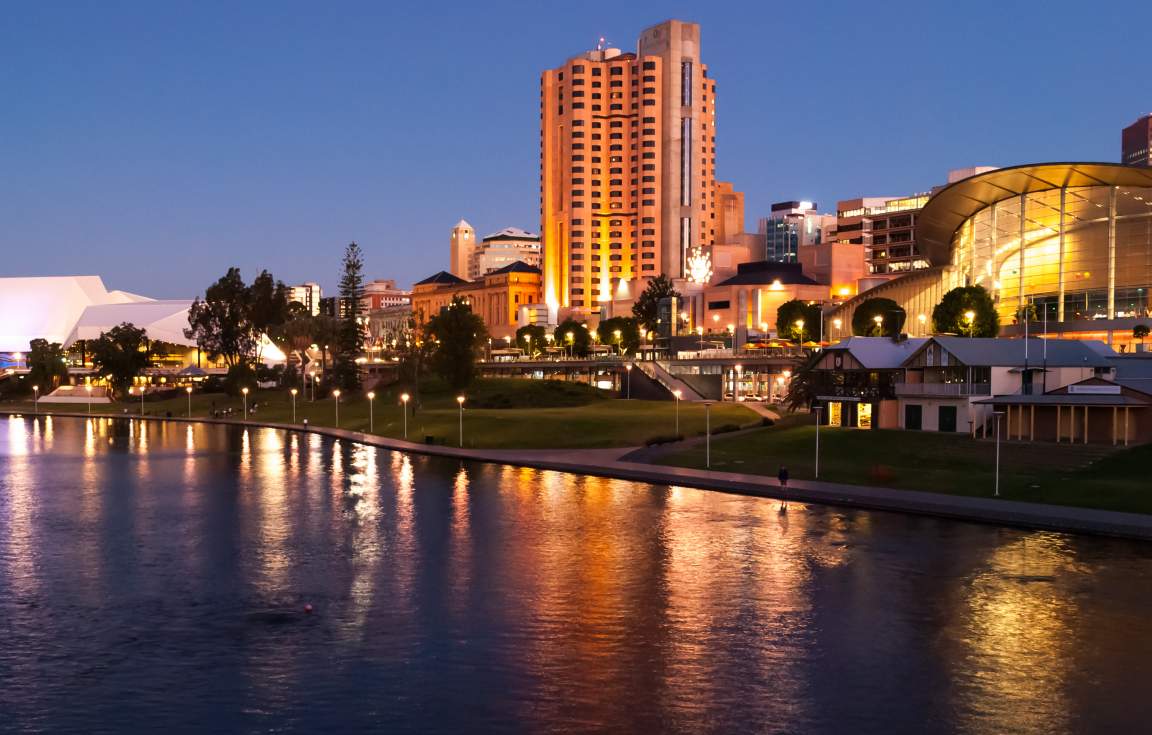 Adelaide Skyline Evening