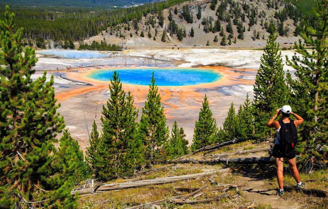 Grand Prismatic Spring in Yellowstone