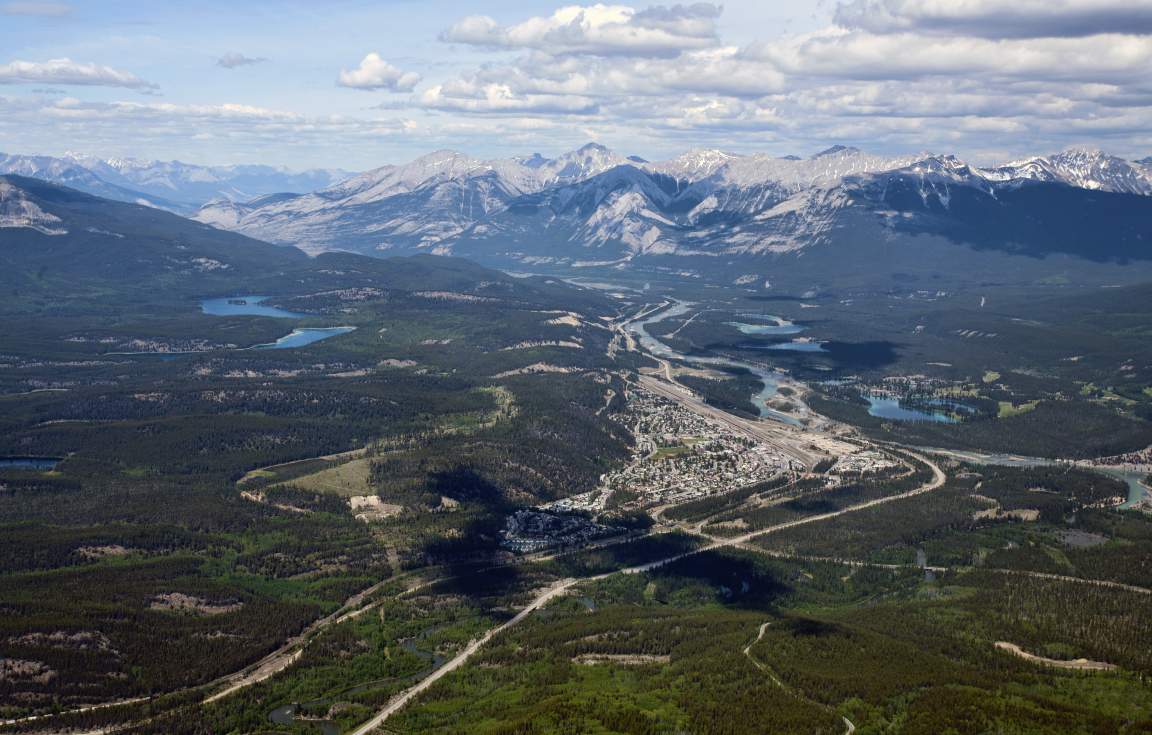Aerial view of Jasper