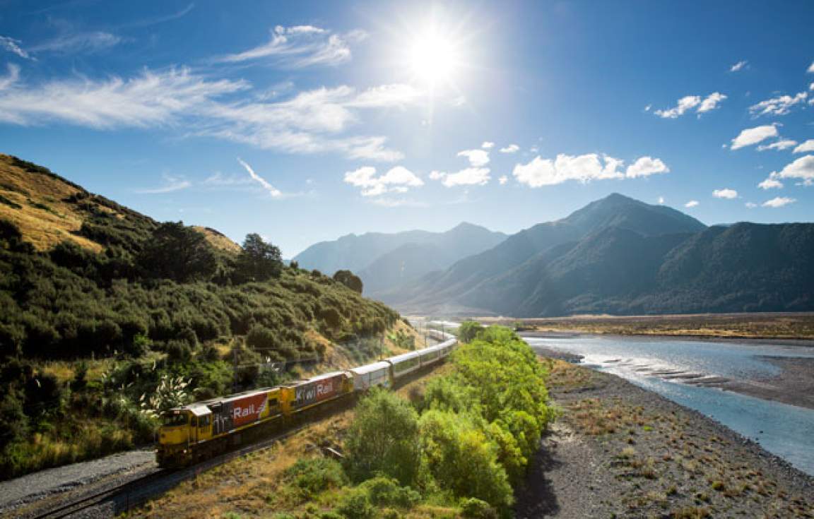 Take a journey on the TranzAlpine Train