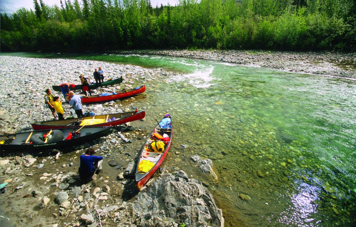Canoe on Yukon River