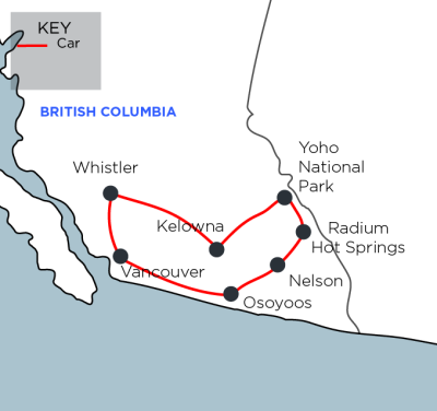 Best of British Columbia map