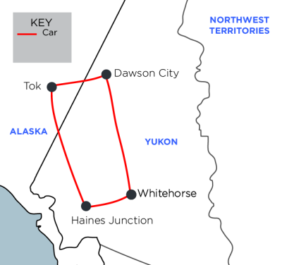 Highlights of the Yukon map