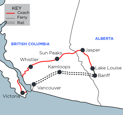 Rockies Odyssey map