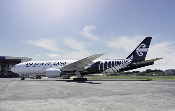 New Air NZ plane on ground