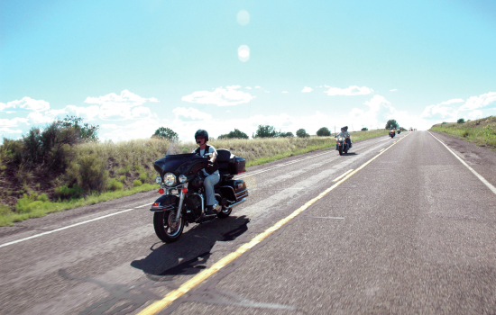 Motorcycle riders route 66