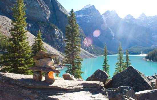 Moraine Lake in the Canadian Rockies